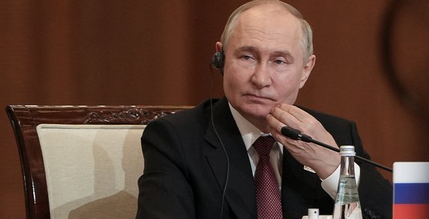 Le president russe vladimir poutine au sommet de l'organisation de cooperation de shanghai (ocs) a astana