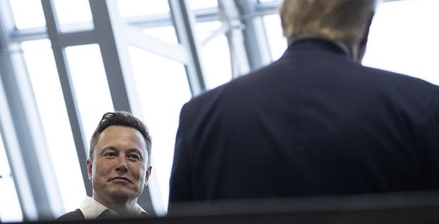 Elon Musk et Donald Trump en mai 2020, en Floride