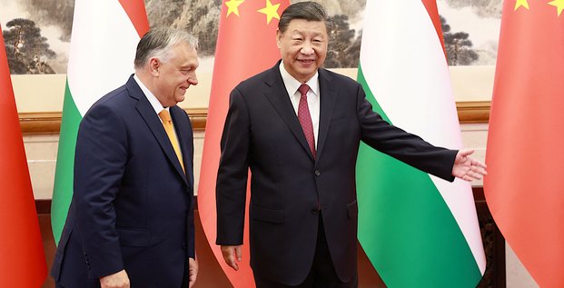 Le president chinois xi jinping rencontre le premier ministre hongrois viktor orban