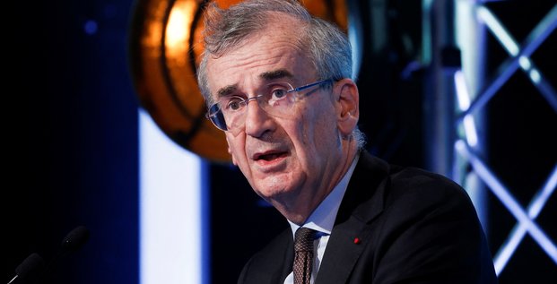 Francois villeroy de galhau, gouverneur de la banque de france, au forum financier international paris europlace a paris