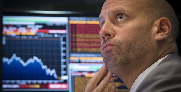 Un trader a la bourse de new york