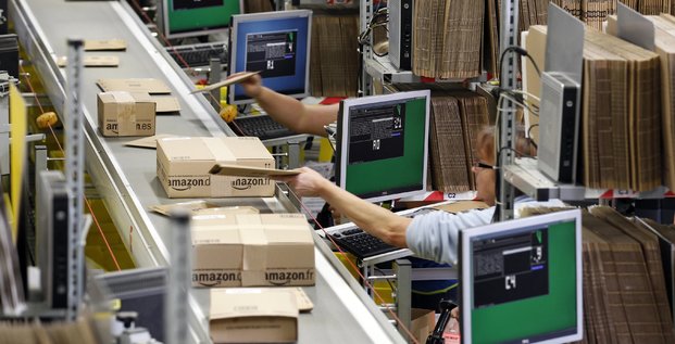 Un centre logistique d'Amazon en Allemagne