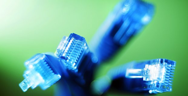 cable Ethernet, fibre optique, télécoms, RJ45, câble, cable, optic fiber