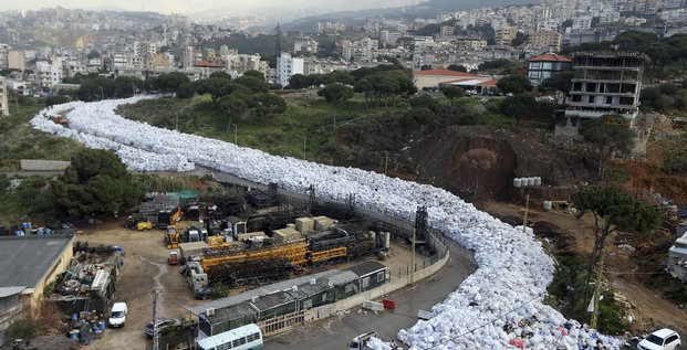 Rivière de déchets, Liban, Beyrouth, recyclage, déchetterie, poubelle, ordures,