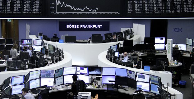 Bourse de Francfort (marchés financiers, marché financier) le 24 mars 2016