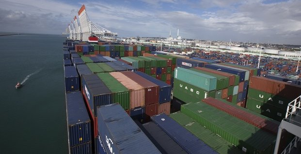 Containers, conteneurs, Le Havre, commerce extérieur, déficit, France, fret maritime, transport de marchandises,