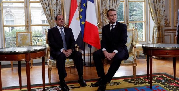 Macron refuse de donner des lecons de droits de l'homme a sissi