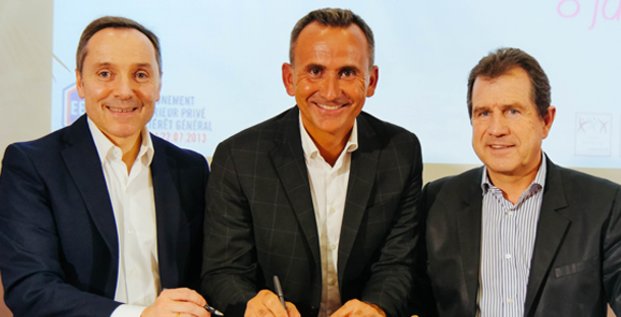 Signature du partenariat entre Vacalians et Montpellier Business School, en janvier 2018, pour la création de Vacalians Academy
