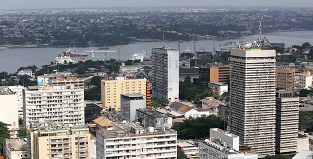 Une vue d'Abidjan, capitale économique de la Côte d'Ivoire.