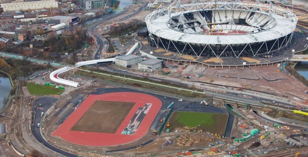 Stade olympique fin de chantier Londres 2012