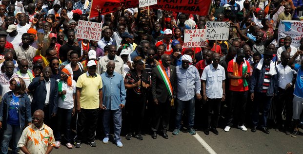 Manifestations Abidjan Côte d'Ivoire marche