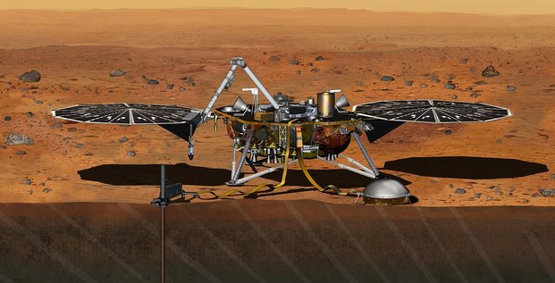 Mission martienne  NASA InSight CNES Sodern