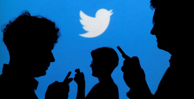 Twitter, logo, silhouettes, internautes, usagers, réseau sociaux,