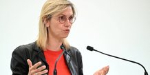 La ministre francaise de la transition energetique agnes pannier-runacher participe a une conference de presse sur la situation energetique en france et en europe, a paris