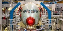 Airbus A350, assembly, titane