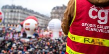 Manifestation, EDF, CGT, grève, France, réforme des retraites, Paris