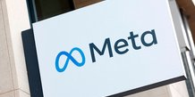 Le logo de la branche d'activite de meta platforms est vu a bruxelles