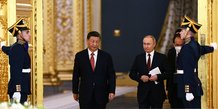 Le president russe poutine s'entretient avec le president chinois xi a moscou