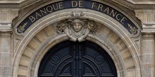 Facade du siege de la banque de france a paris