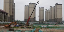 Un site de construction d'immeubles residentiels a tianjin en chine