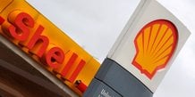 Photo d'archives du logo de shell