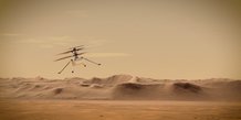 Le robot-helicoptere miniature ingenuity survole mars