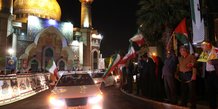 Les rues de teheran, en iran, apres l'attaque contre israel