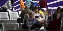 Niger arrivée ressortissants français évacués à l'aéroport de Paris-Roissy Charles de Gaulle