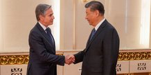 Antony Blinken en Chine avec Xi Jinping 26 avril 2024