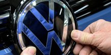 Logo de volkswagen a son siege a wolfsburg