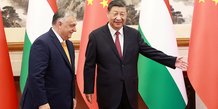 Le president chinois xi jinping rencontre le premier ministre hongrois viktor orban