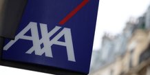 Logo d'axa a l'exterieur d'un batiment a paris