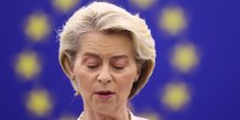 Ursula von der leyen s'adresse aux legislateurs avant le vote pour choisir le prochain president de la commission europeenne