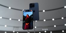 L'iphone 15 pro lors de sa presentation au siege de la societe a cupertino