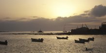 Cap-Vert Cap vert cabo verde cape port mer océan barques pêche navires